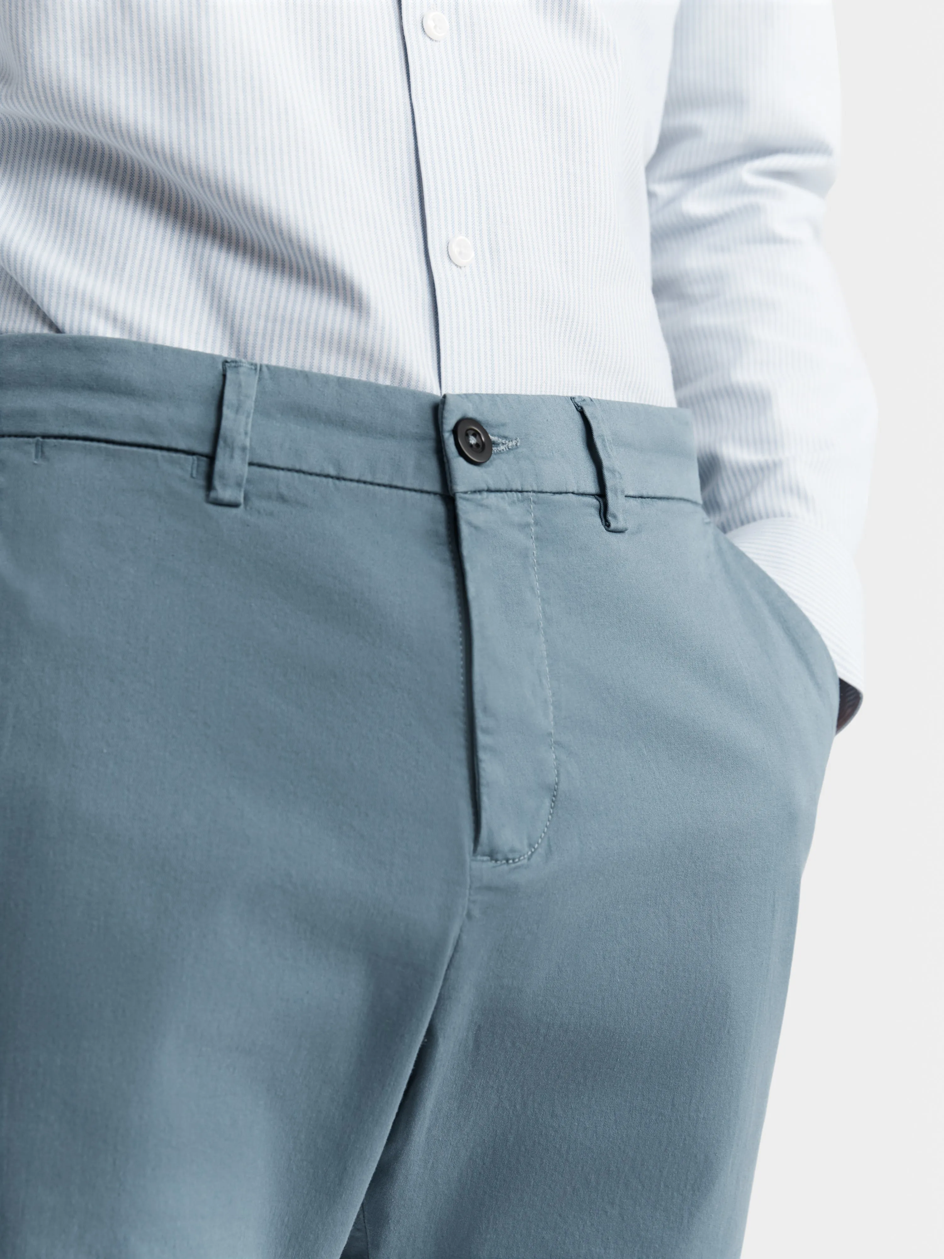 Slim Fit Blue Chino Shorts