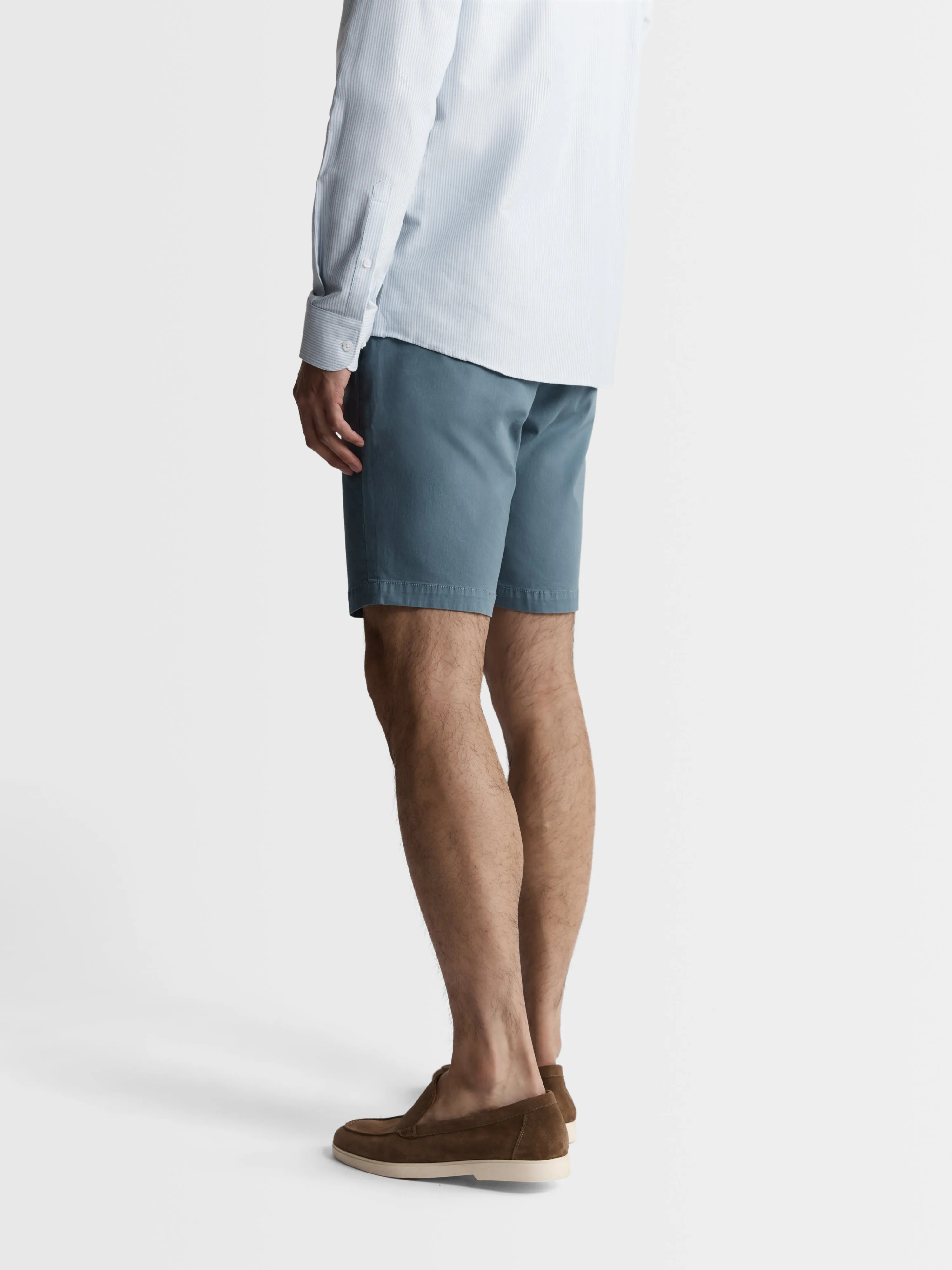 Slim Fit Blue Chino Shorts