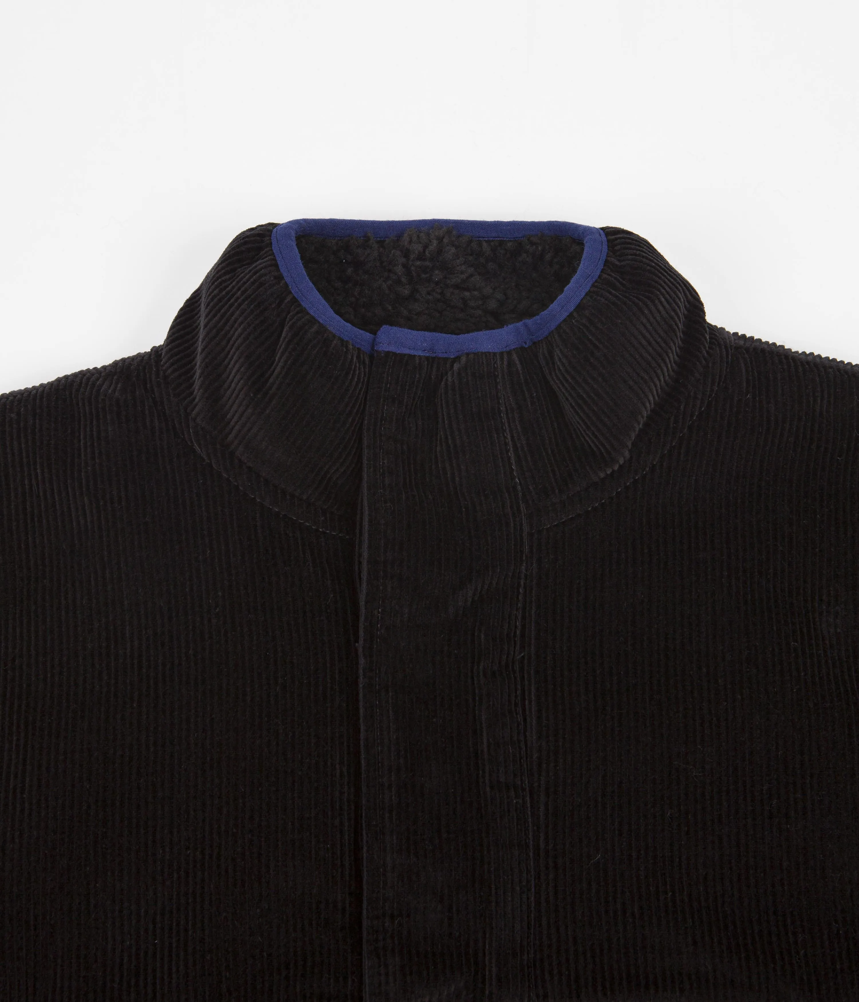 Stussy Corduroy Mock Pullover Jacket - Black