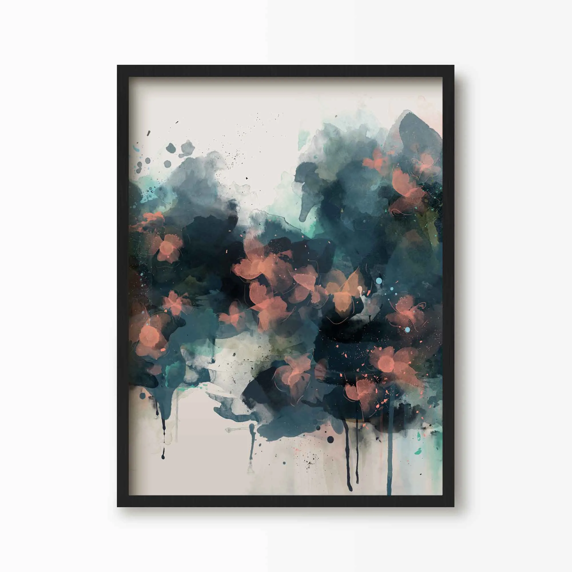 Summer Nights Abstract Floral Print