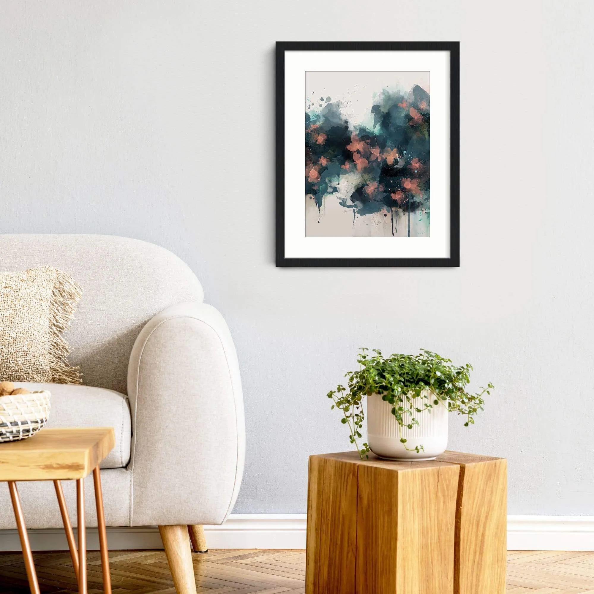 Summer Nights Abstract Floral Print