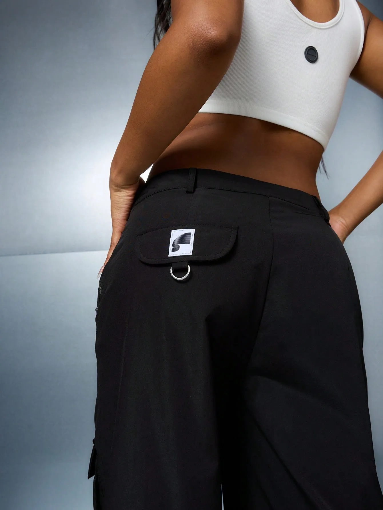SUMWON WOMEN Nylon Utility Trouser