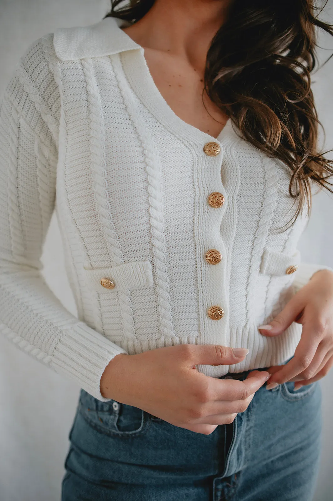 The Renata Cardi by Heartloom - Ivory
