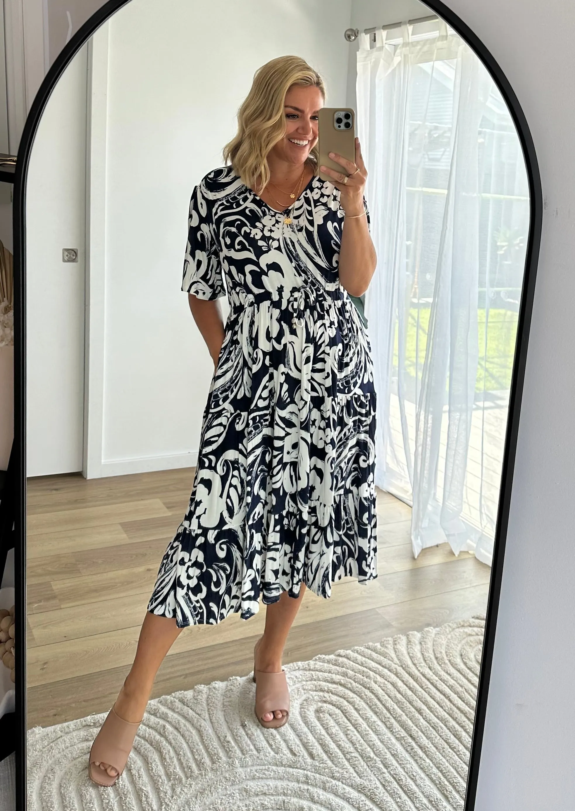 Wendy Dress in Campri print