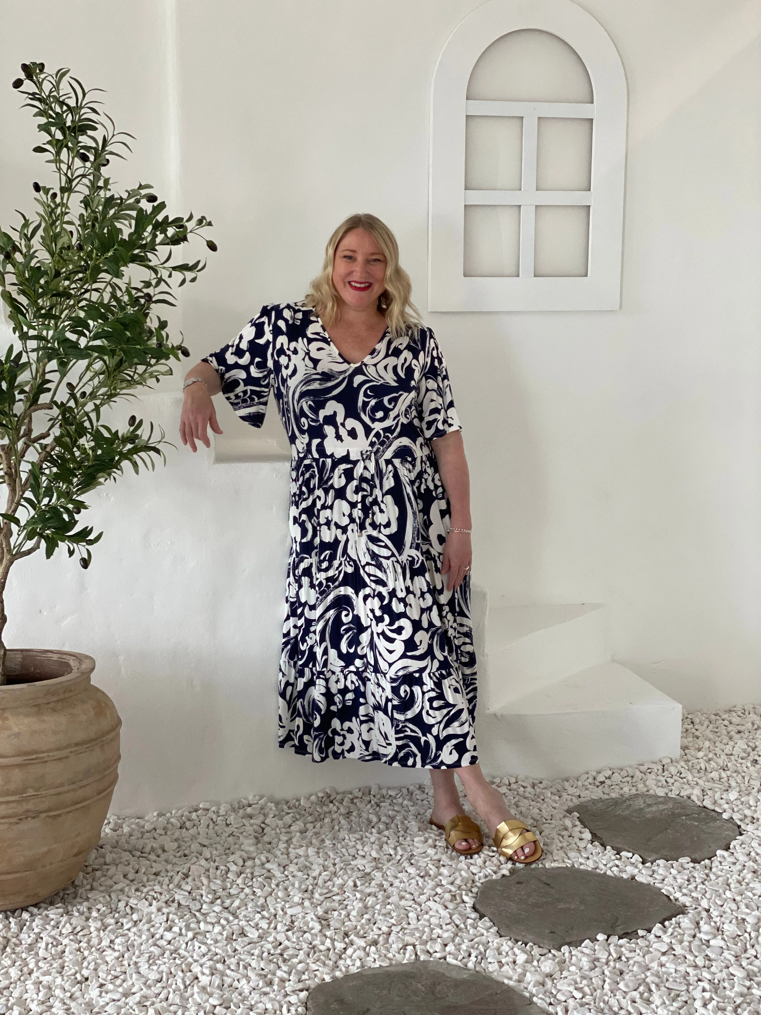 Wendy Dress in Campri print