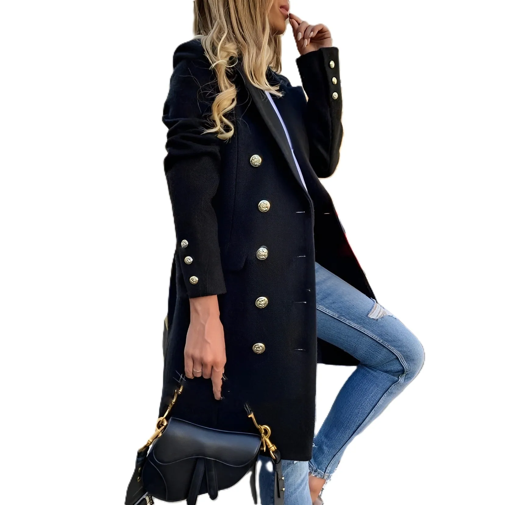 Women's Classic Long Trench Coat