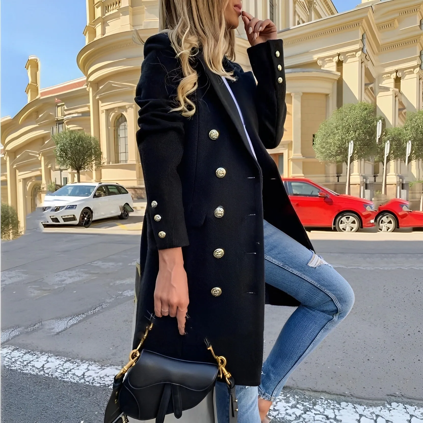 Women's Classic Long Trench Coat